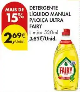 Pingo Doce Detergente líquido manual p/loça ultra fairy promoção