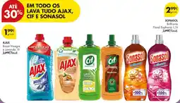 Pingo Doce lava tudo ajax cif e sonasol promoção
