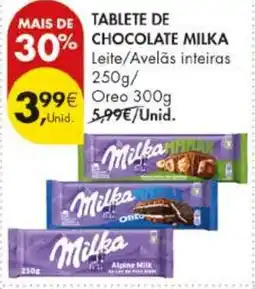 Pingo Doce Tablete de chocolate milka promoção