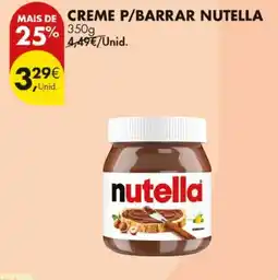 Pingo Doce creme p/barrar nutella promoção