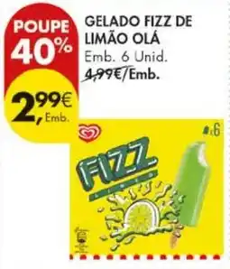 Pingo Doce Gelado Fizz de Limão Olá promoção