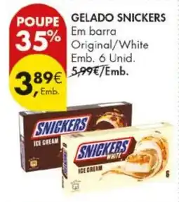 Pingo Doce Gelado snickers promoção