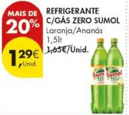 Pingo Doce refrigerante c/gás zero sumol promoção