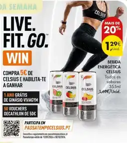 Pingo Doce bebida energética celsius promoção