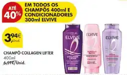 Pingo Doce Champô collagen lifter elvive promoção