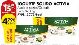Pingo Doce Iogurte sólido activia promoção