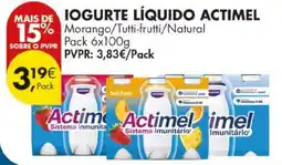 Pingo Doce Iogurte líquido actimel promoção