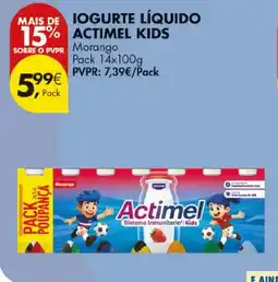 Pingo Doce Iogurte líquido actimel kids promoção