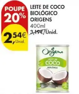 Pingo Doce Leite de coco origens promoção