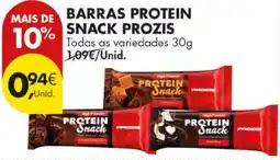 Pingo Doce Barras protein snack prozis promoção