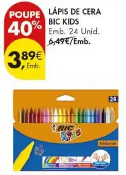 Pingo Doce lápiz de cera bic kids promoção