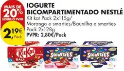 Pingo Doce Iogurte bicompartimentado nestlé promoção