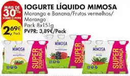 Pingo Doce Iogurte líquido mimosa promoção