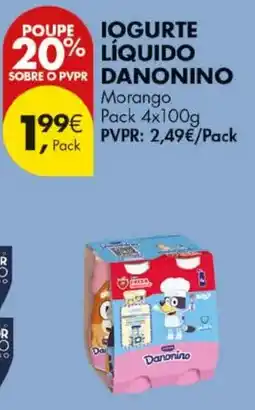 Pingo Doce Iogurte líquido danonino promoção