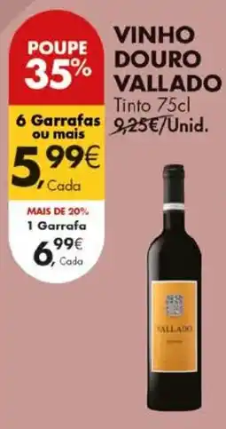 Pingo Doce vinho douro vallado promoção
