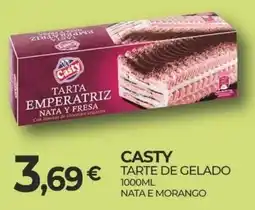Miranda Supermercados Casty tarte de gelado nata e morango promoção