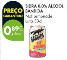 Pingo Doce Sidra 0,0% álcool bandida not lemonade promoção