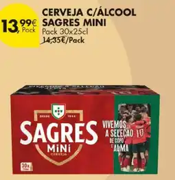Pingo Doce Cerveja c/álcool sagres mini promoção