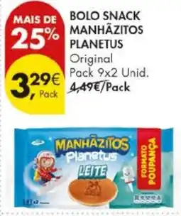 Pingo Doce Bolo snack manhazitos planetus promoção
