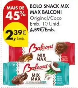 Pingo Doce Bolo snack mix balconi promoção