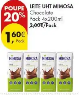 Pingo Doce Leite uht mimosa chocolate promoção