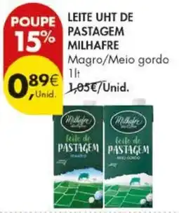 Pingo Doce Leite uht de pastagem milhafre promoção