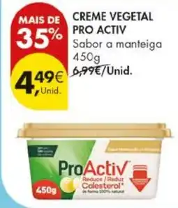 Pingo Doce creme vegetal pro activ promoção