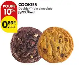 Pingo Doce cookies double/triple chocolate promoção