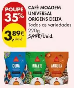 Pingo Doce Café moagem universal origens delta promoção
