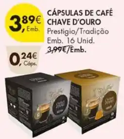 Pingo Doce Cápsulas de café chave d'ouro promoção
