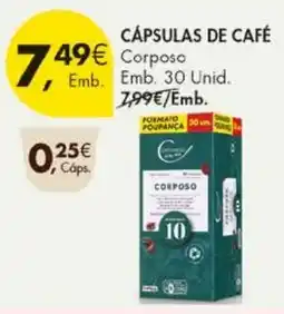 Pingo Doce Cápsulas de café corposo promoção