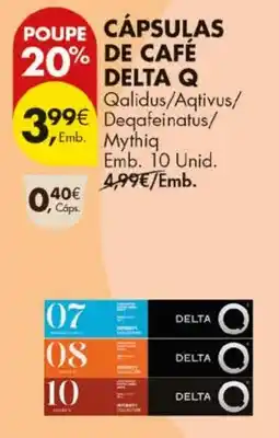 Pingo Doce cápsulas de café delta q promoção
