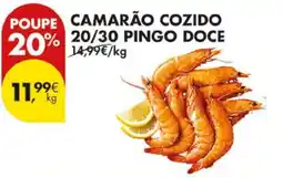Pingo Doce Camarão cozido 20/30 Pingo Doce promoção
