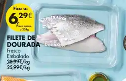 Pingo Doce filete de dourada promoção