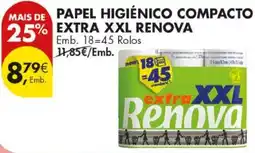 Pingo Doce papel higienico compacto extra xxl renova promoção