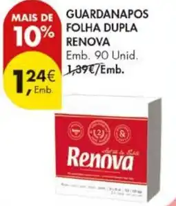 Pingo Doce guardanapos folha dupla renova promoção