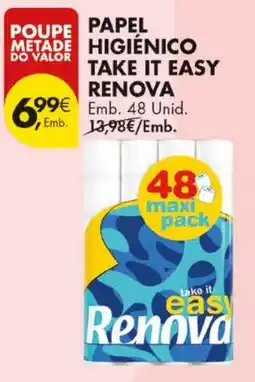Pingo Doce Papel higiênico take it easy renova promoção