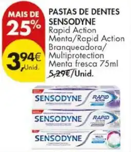 Pingo Doce Pasta de dentes sensodyne promoção