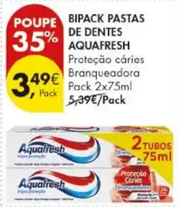 Pingo Doce Bipack pastas de dentes aquafresh promoção