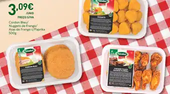 Cordon Bleu/ Nuggets de Frango/ Asas de Frango c/Paprika