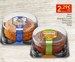 Recheio Bolo D'Avó Ananás e Coco/ Cenoura e Chocolate promoção