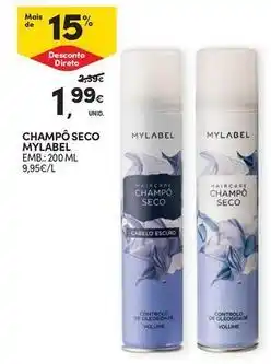 Continente Bom dia Mylabel - champo seco promoção