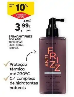 Continente Bom dia Mylabel - spray antifrizz mylbel technician promoção