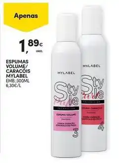 Continente Bom dia Mylabel - espumas volume/caracois promoção