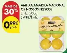 Pingo Doce Nacional - ameixa amarela os nosos frescos promoção