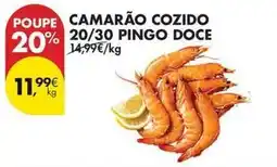 Pingo Doce Pingo doce - camarão cozido 20/30 promoção