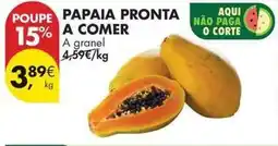 Pingo Doce A+ - papaia pronta a comer promoção