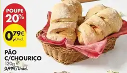 Pingo Doce Pão c/chouriço promoção
