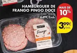 Pingo Doce Pingo doce - hambúrguer de frango promoção