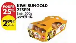 Pingo Doce Zespri - kiwi sungold promoção